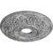 Ekena Millwork Valletta Ceiling Medallion (Canopies up to 3 1/2"), 18"OD x 3 1/2"ID x 1"P, Ultra Pure White Crackle CM18VLUWC - alternate 4